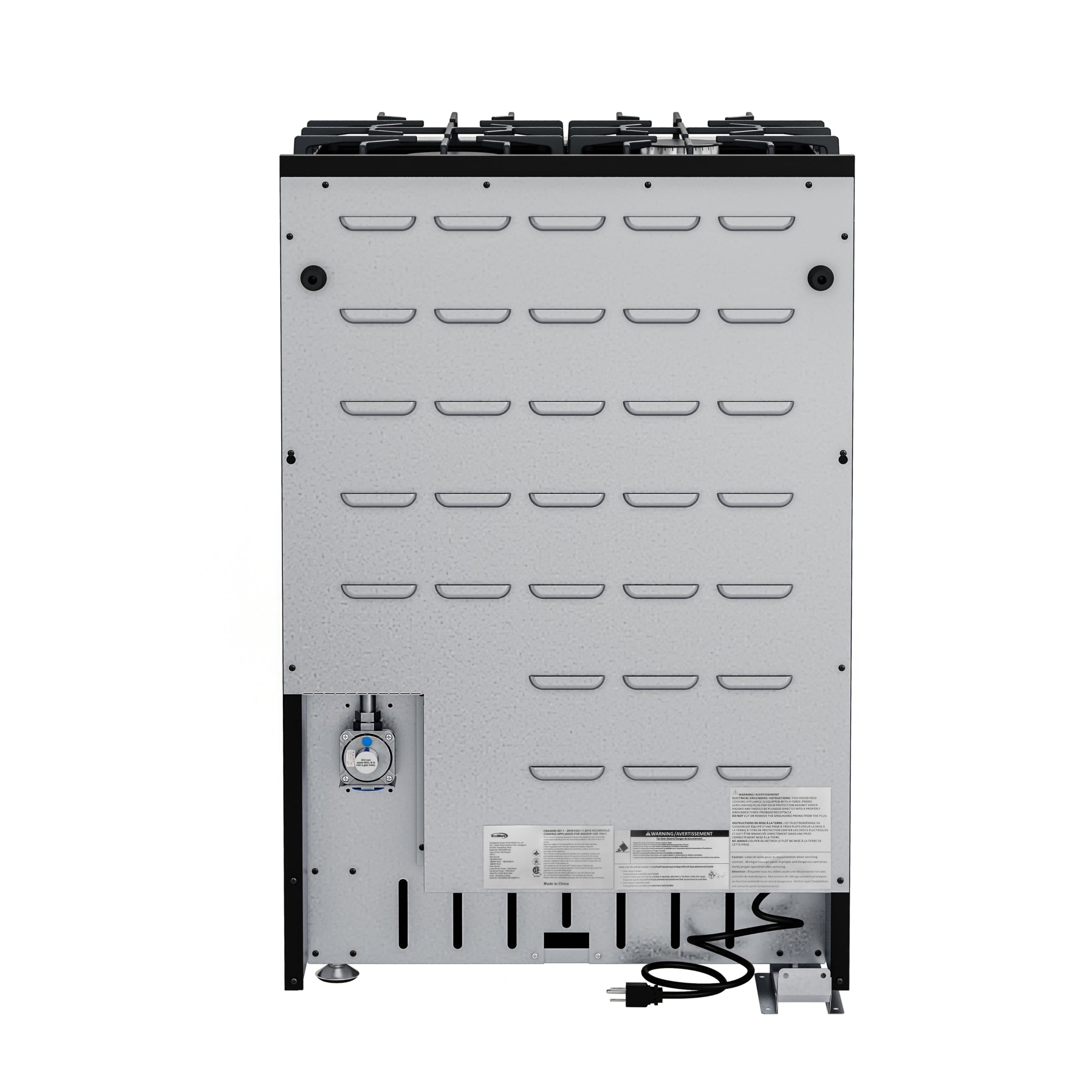 24 in. 4-Burner Slide-in Gas Range Oven, 3.7 cu. ft. in Stainless-Steel