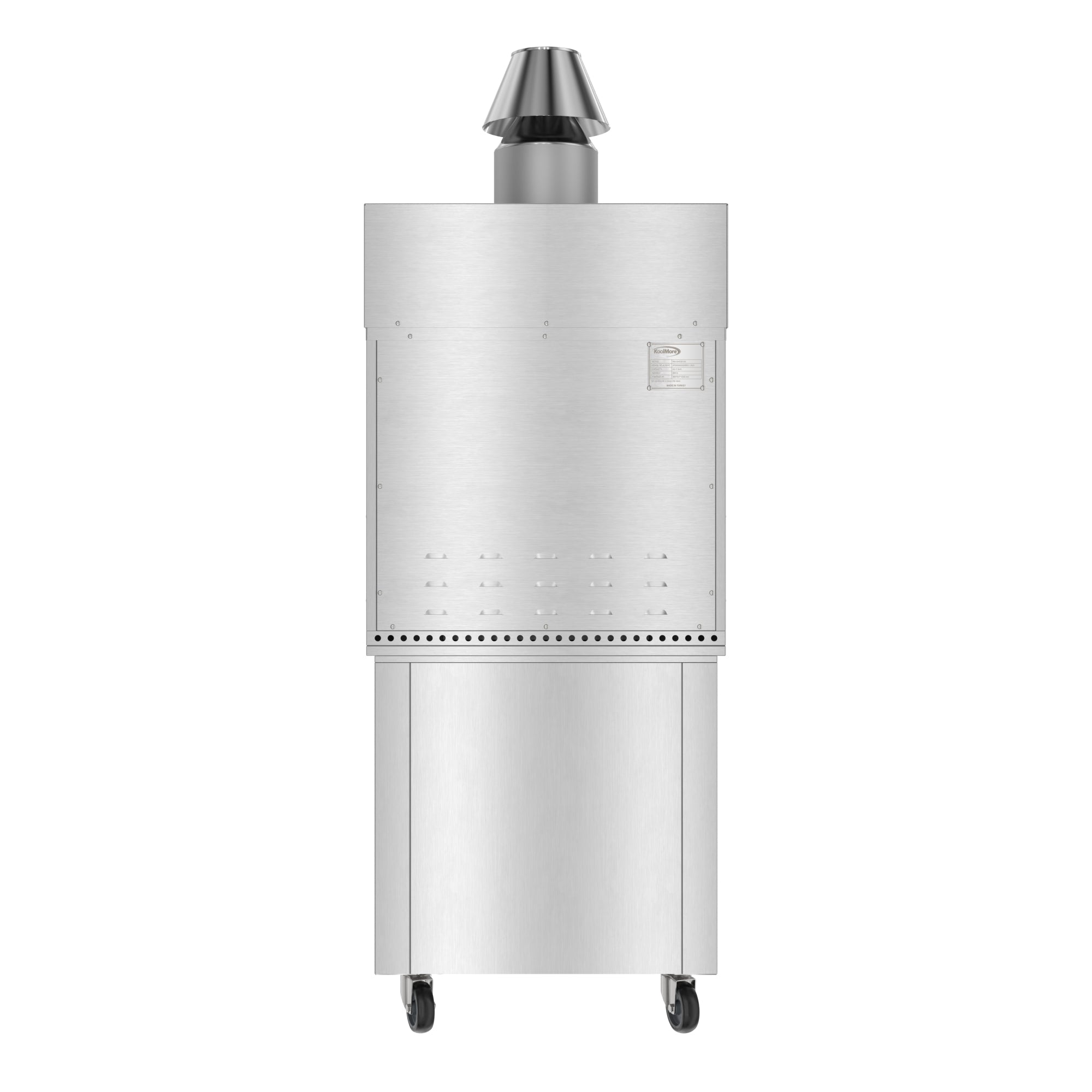 28 in. Commercial Charcoal Oven with Warming Racks and Base Cabinet in Stainless-Steel