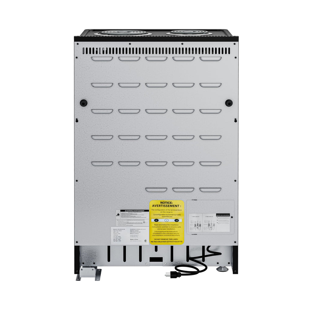 24 in. 4-Coil Electric Oven Range, 240V in Stainless-Steel