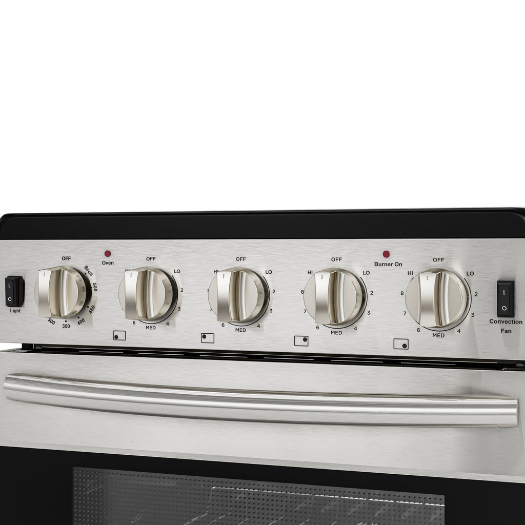 24 in. 4-Coil Electric Oven Range, 240V in Stainless-Steel