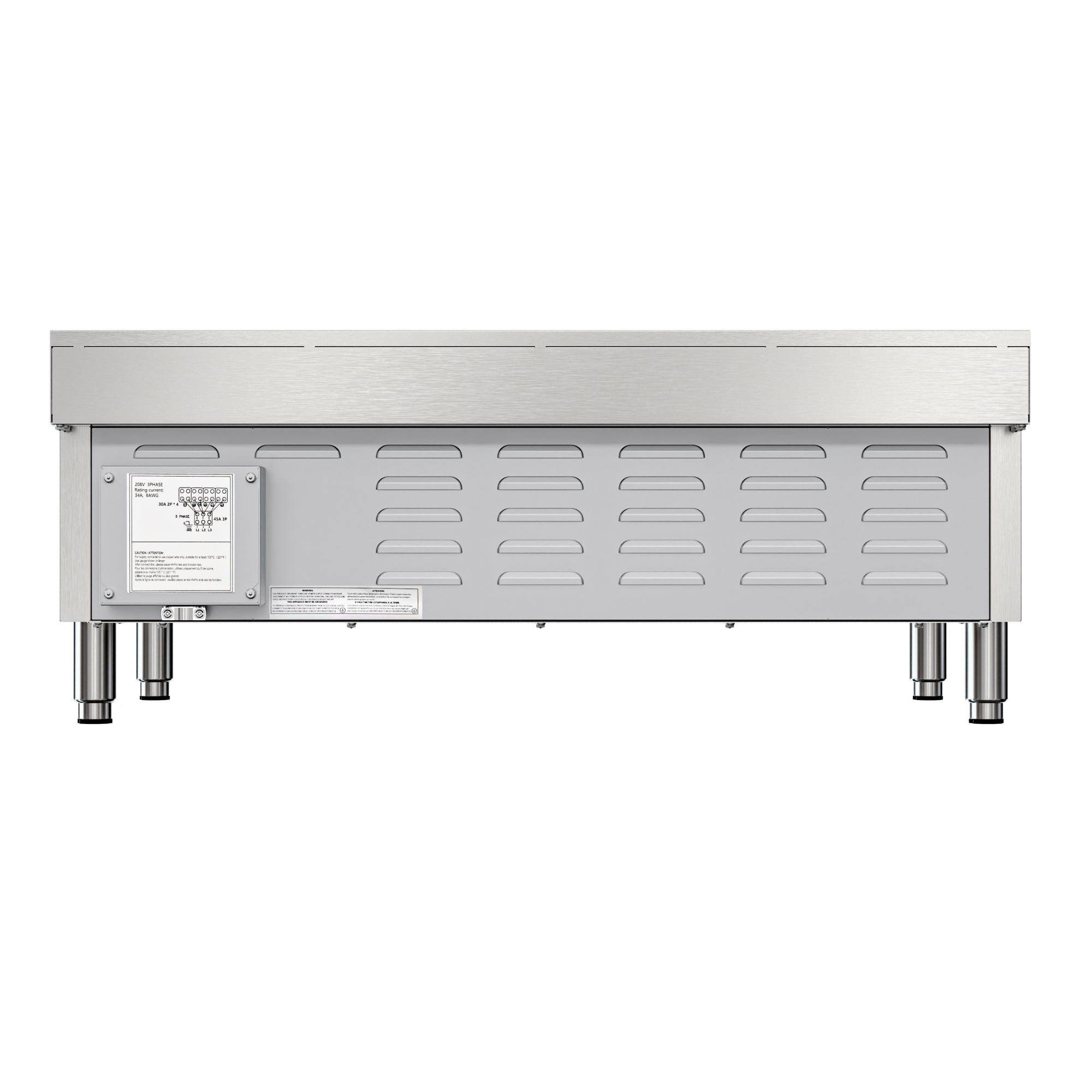 36 in. 6-Burner Commercial Electric Range Hot Plate, 240V