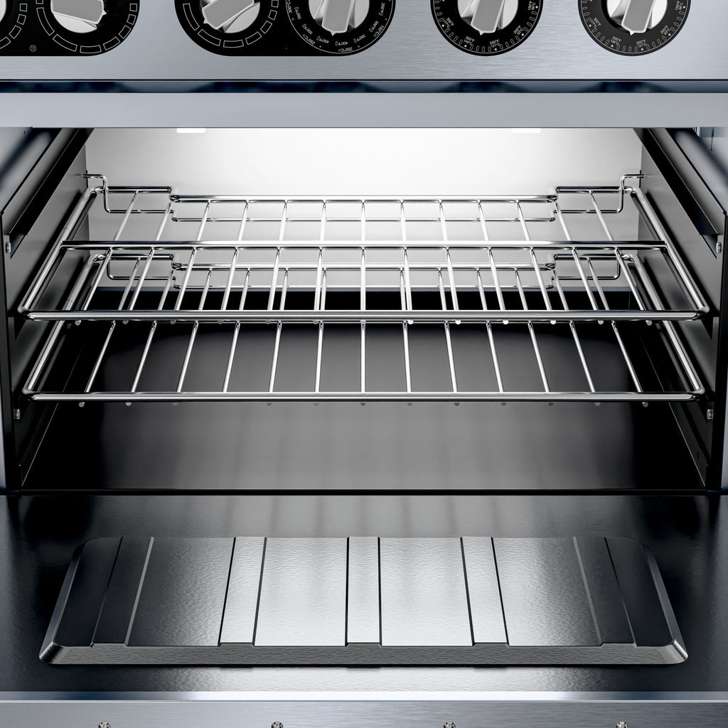36 in. Commercial 2-Burner and 24 in. Griddle Electric Range Oven, 240V