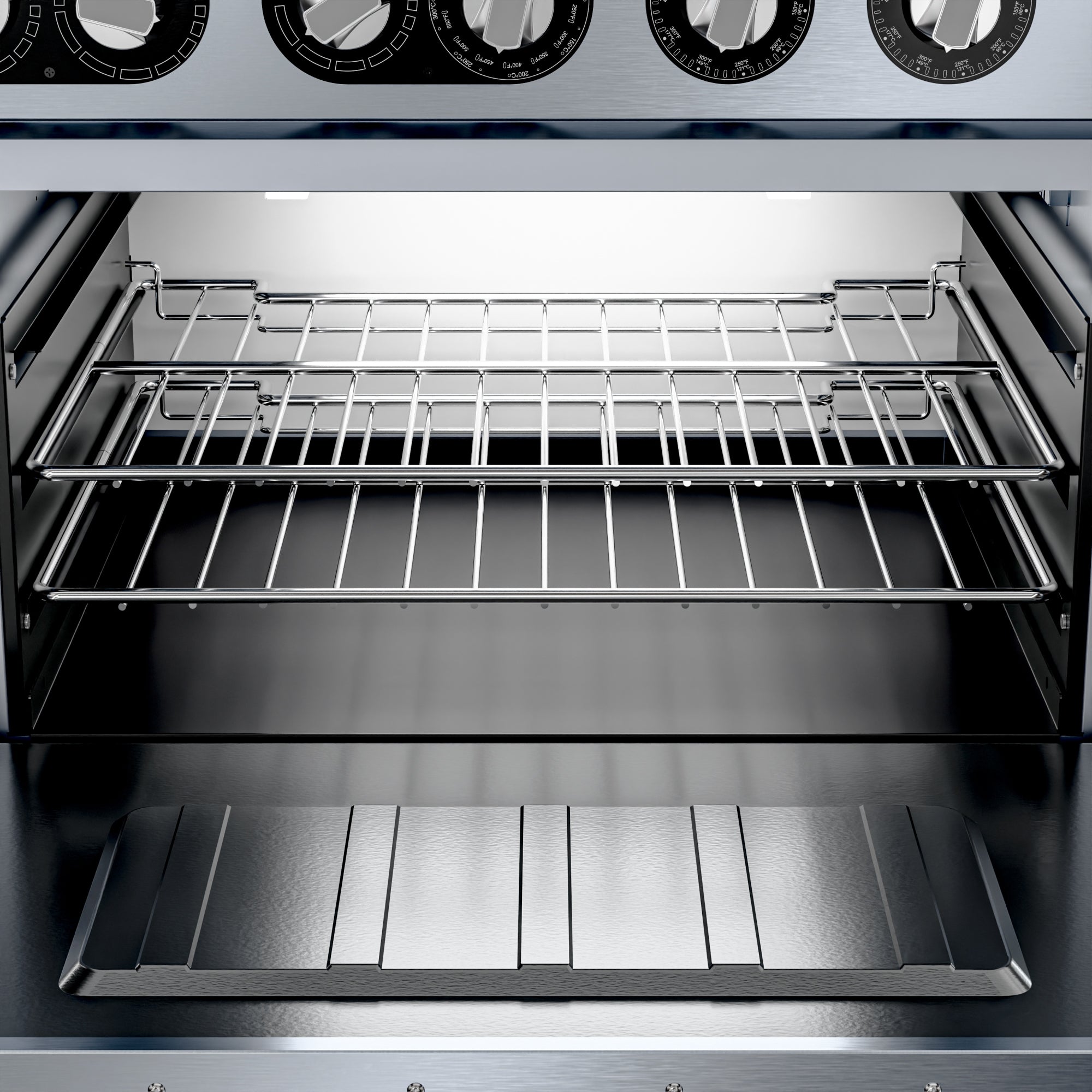 36 in. Commercial 2-Burner and 24 in. Griddle Electric Range Oven, 240V