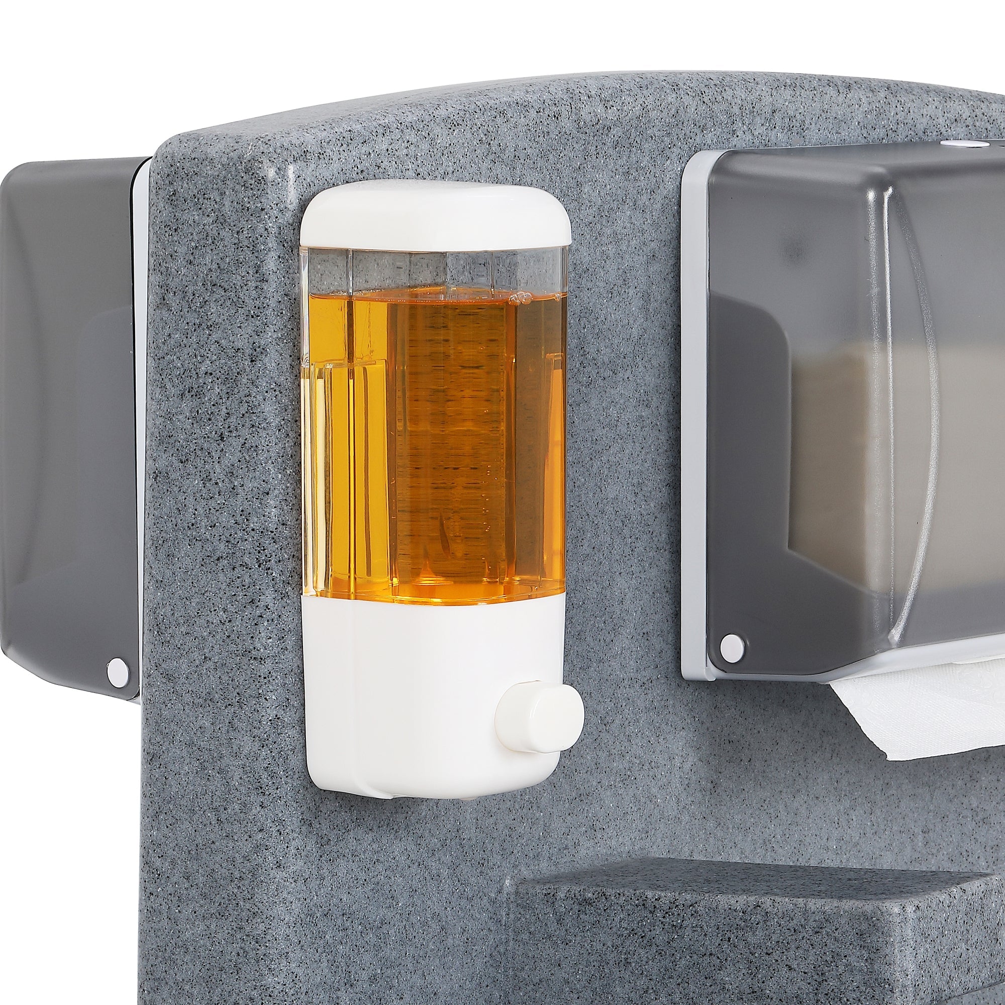 26.4 Gallon Double Mobile Hand Washing Station with Soap and Paper Towel Dispenser