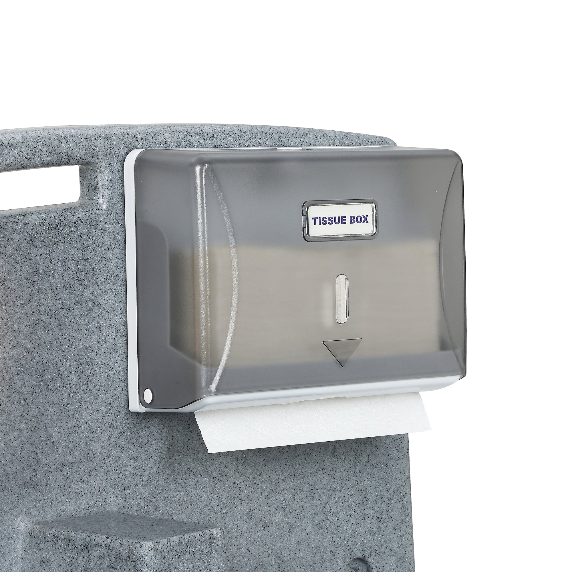 16 Gallon Single Mobile Hand Washing Station with Soap and Paper Towel Dispenser, Wheels and Grab Handle