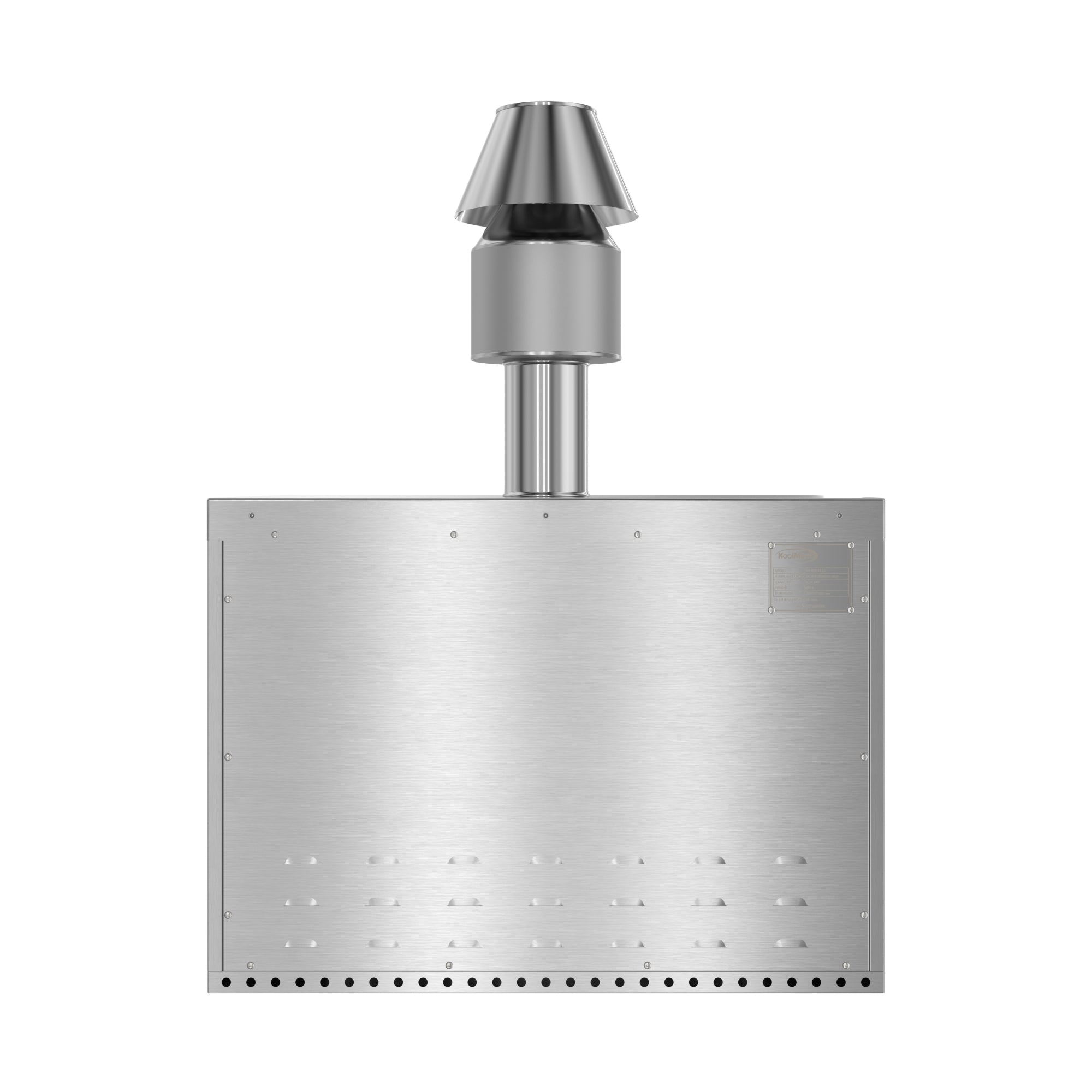 35 in. Commercial Charcoal Oven with Warming Racks in Stainless-Steel