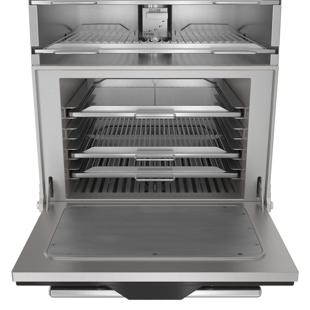 28 in. Commercial Charcoal Oven with Warming Racks in Stainless-Steel