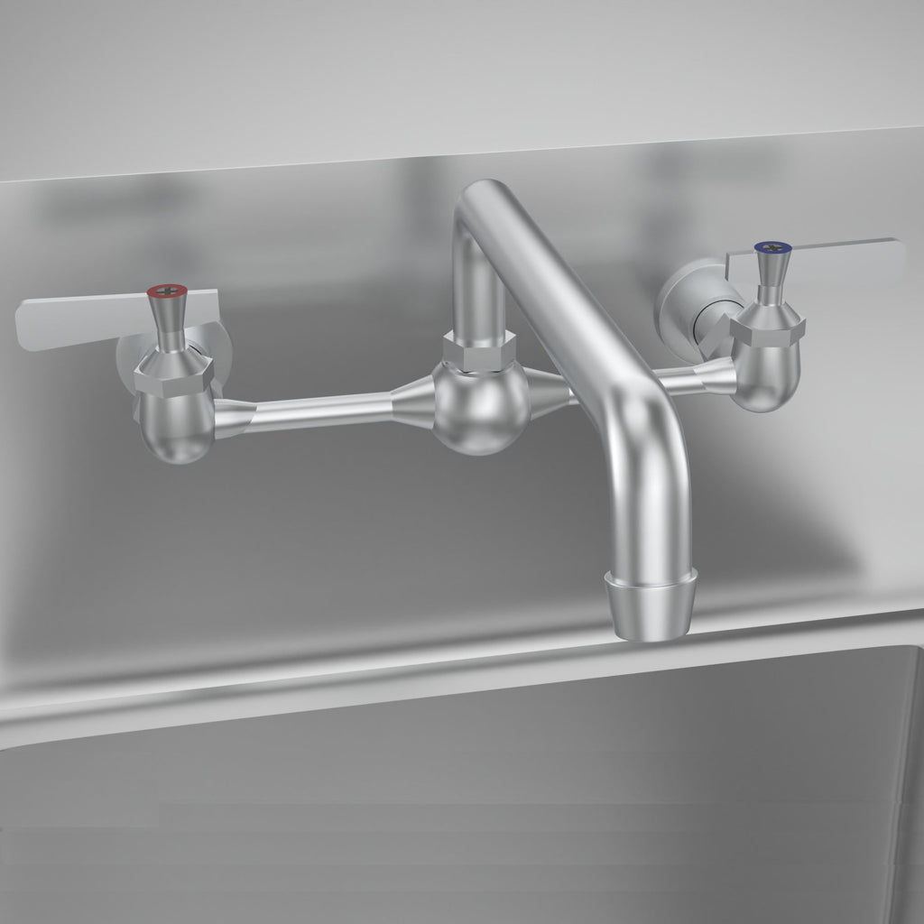 33 in. One Compartment Stainless Steel Commercial Sink with Drainboard, Bowl Size 15"x 15"x 12"