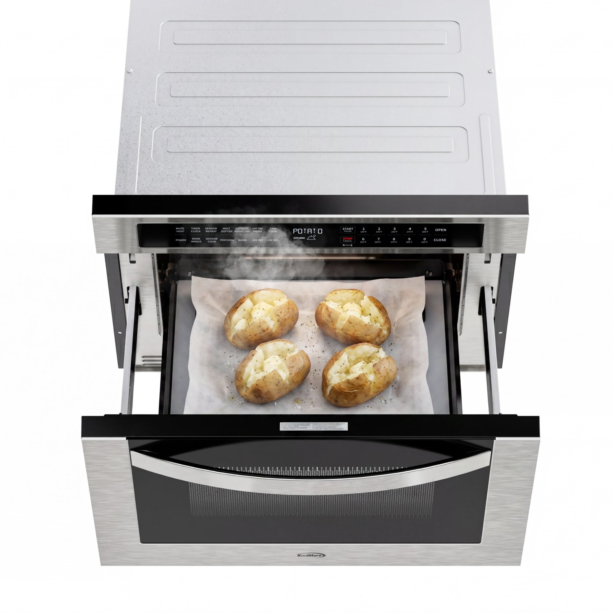 24 in. Built-In Microwave Drawer with Air Fry, Sensor Cooking, Touch Controls & Stainless Steel Interior, 1.2 Cu. Ft.