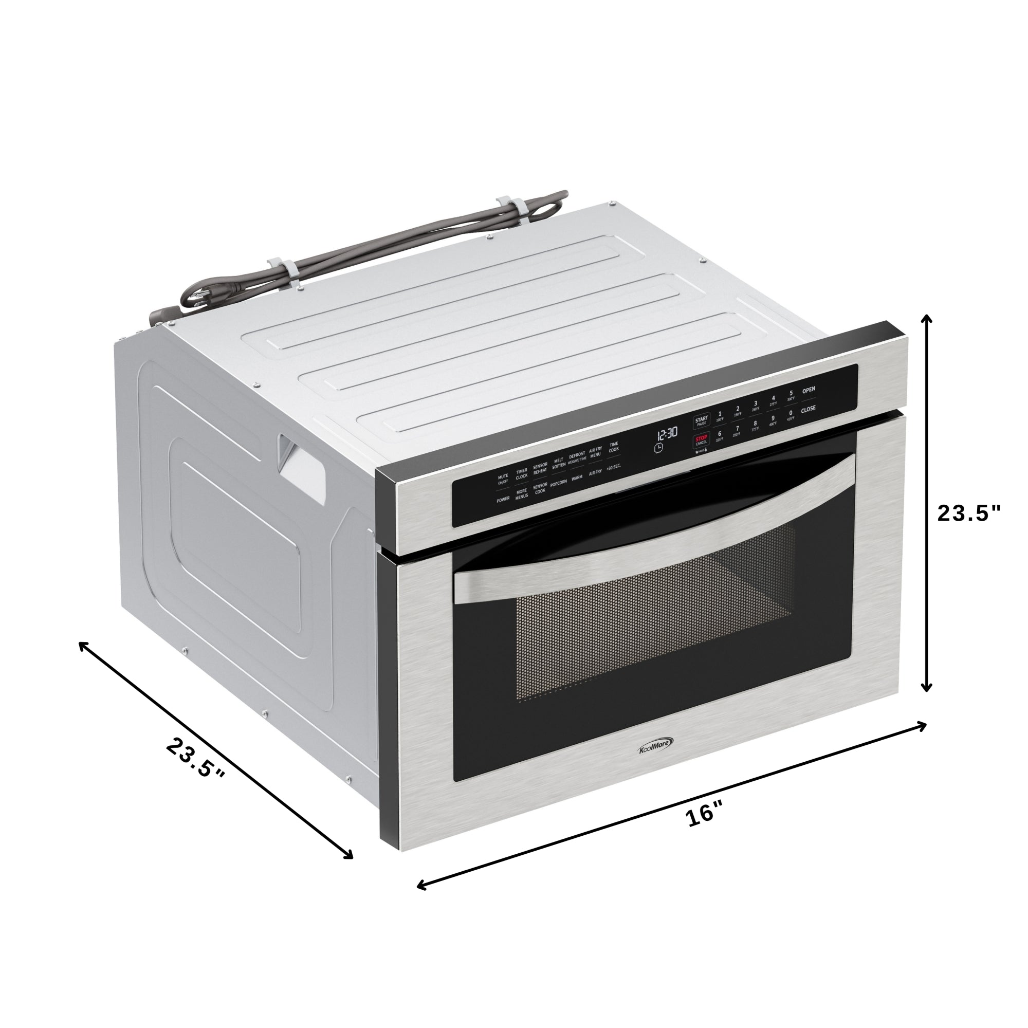 24 in. Built-In Microwave Drawer with Air Fry, Sensor Cooking, Touch Controls & Stainless Steel Interior, 1.2 Cu. Ft.