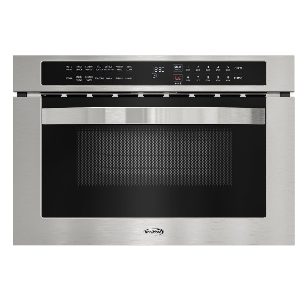 24 in. Built-In Microwave Drawer with Air Fry, Sensor Cooking, Touch Controls & Stainless Steel Interior, 1.2 Cu. Ft.