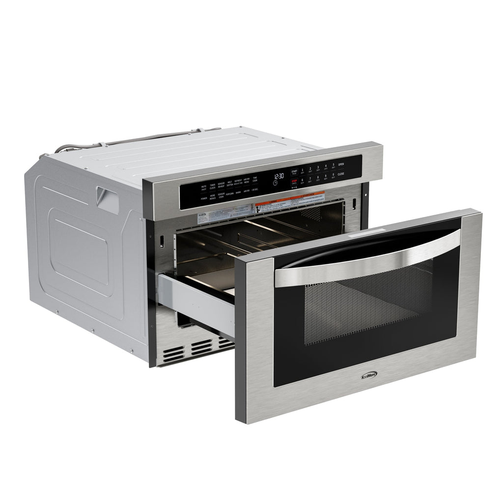 24 in. Built-In Microwave Drawer with Air Fry, Sensor Cooking, Touch Controls & Stainless Steel Interior, 1.2 Cu. Ft.