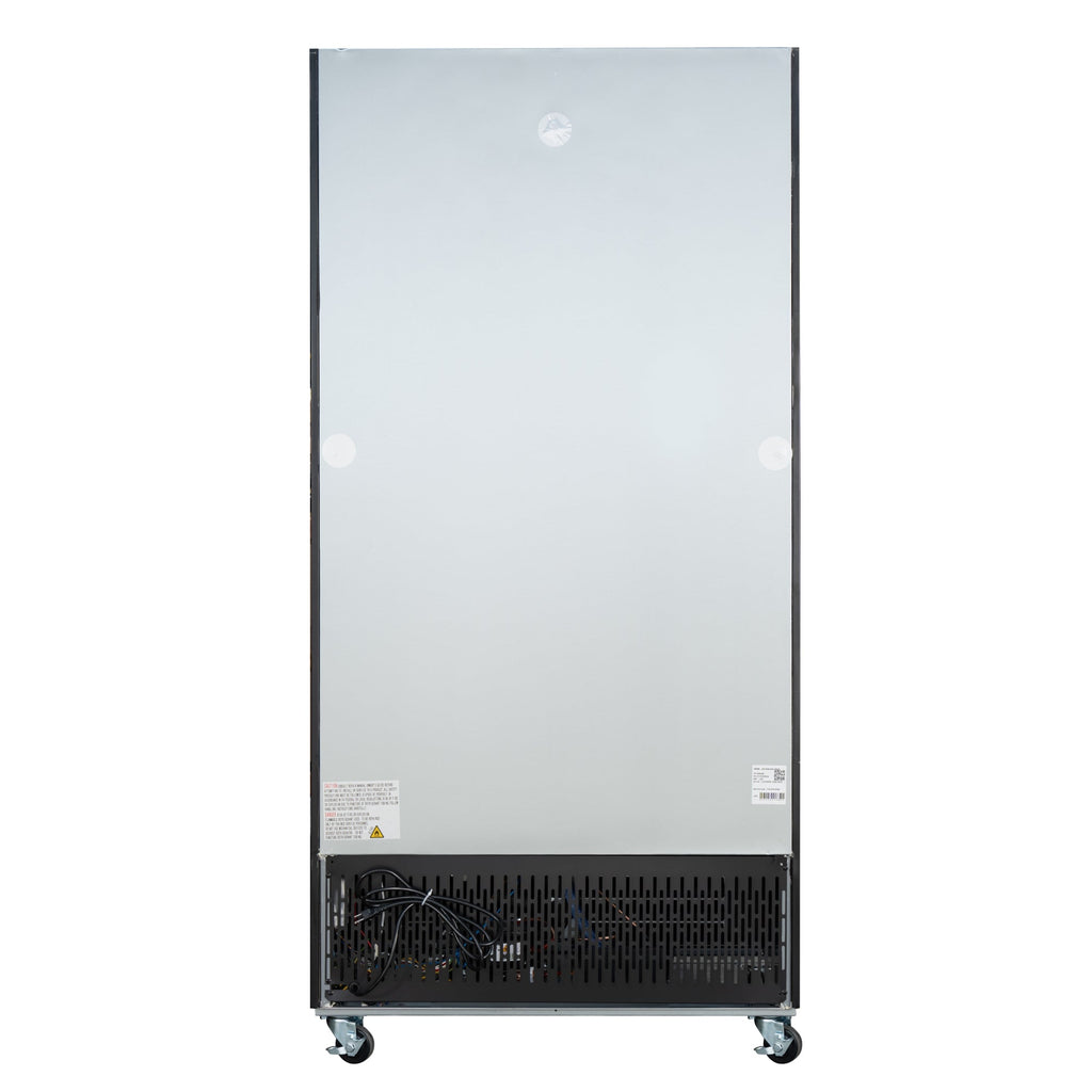 40 in. 33 Cu. Ft. Commercial Merchandiser Refrigerator with Sliding Doors, LED Lighting in Black