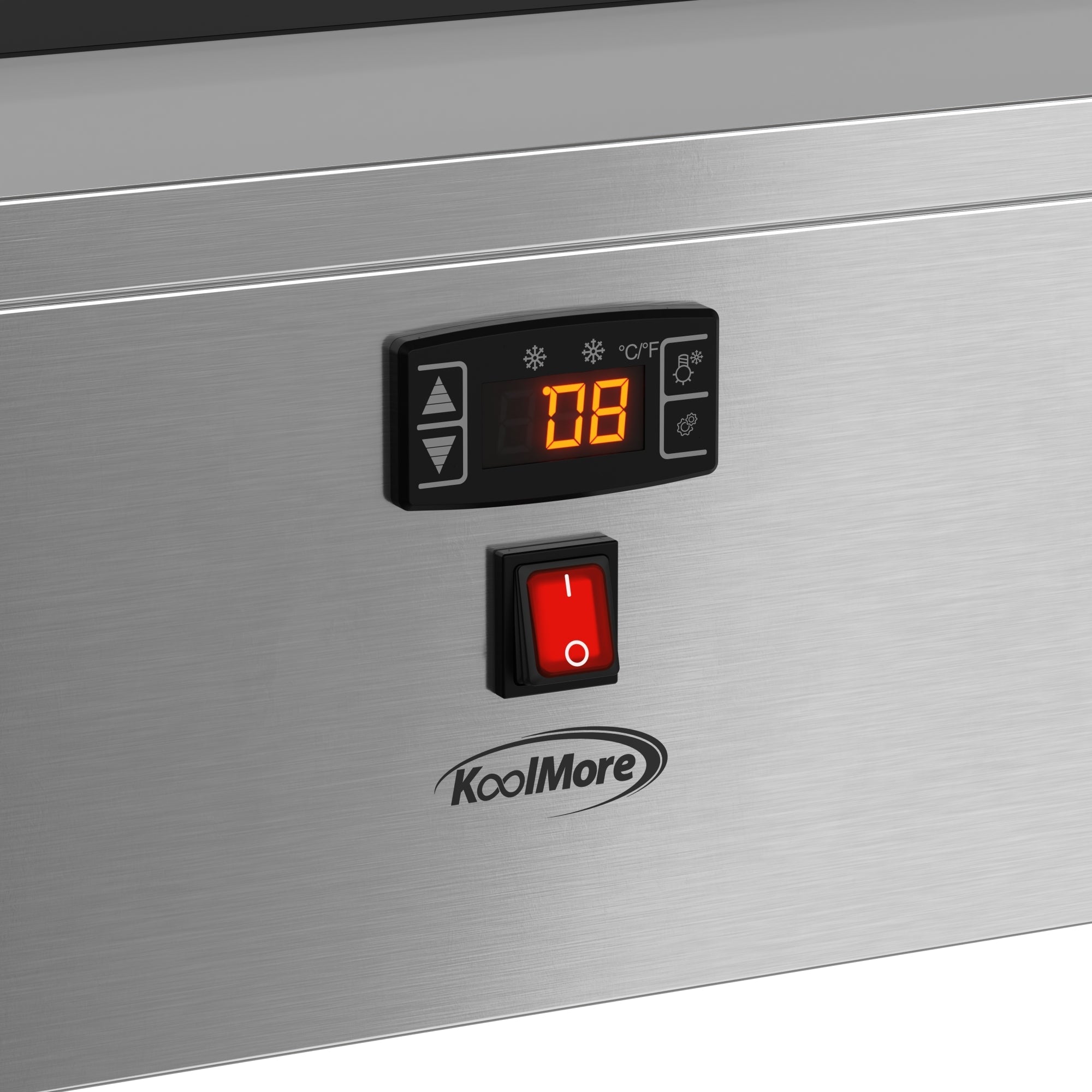 45 in. 6-Pan Countertop Ice Cream Display Freezer with Glass Top in Stainless-Steel