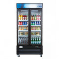 40 in. 33 Cu. Ft. Commercial Merchandiser Refrigerator with Swing Doors, LED Lighting in Black