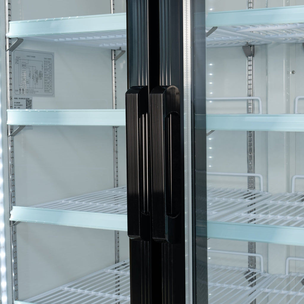 40 in. 33 Cu. Ft. Commercial Merchandiser Refrigerator with Swing Doors, LED Lighting in Black