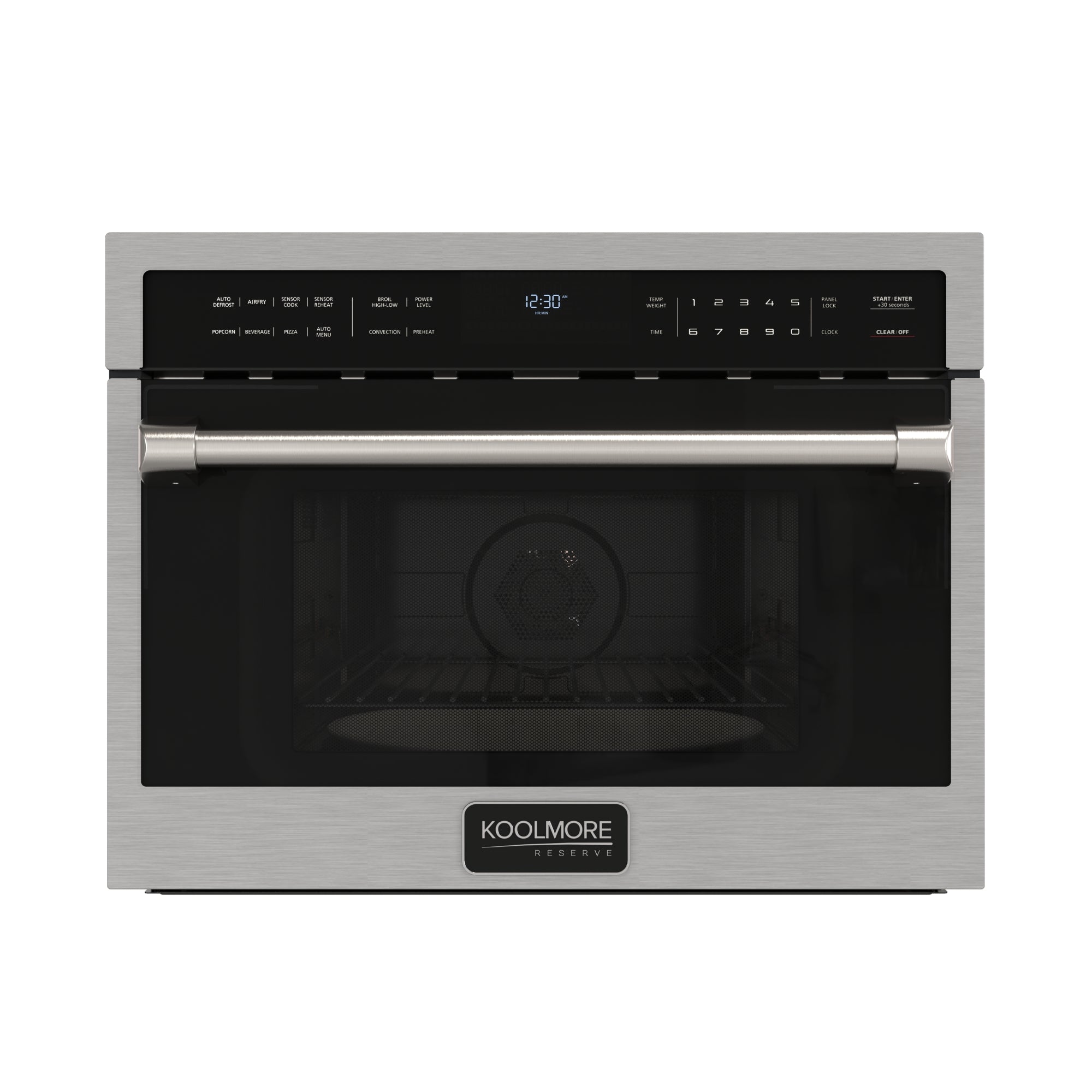 KoolMore Reserve 24 in. Built-In Microwave Convection Oven with Air Fry, 3-in-1 Combo, Sensor Cook, Soft-Close Door, 1.6 cu. ft. in Stainless Steel