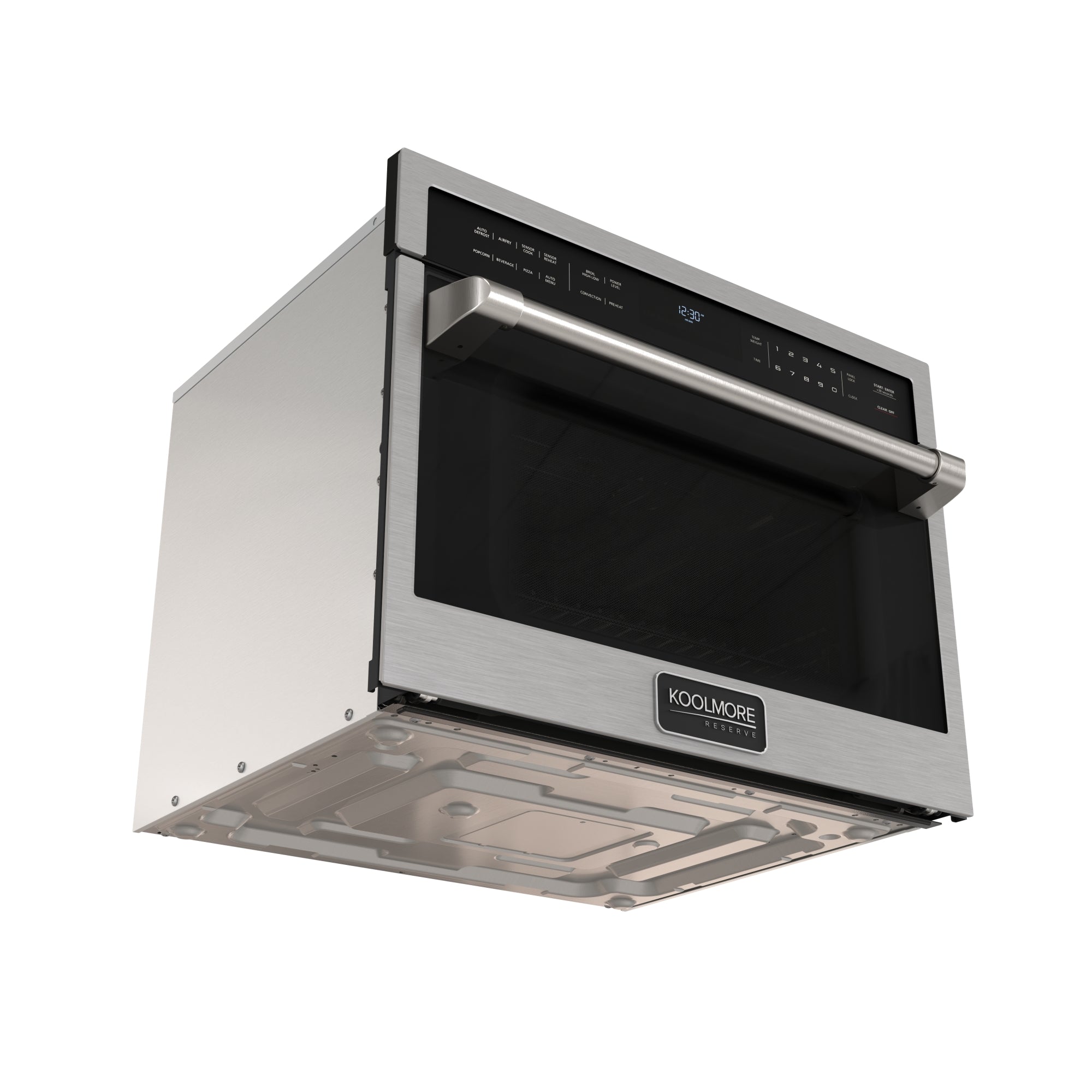KoolMore Reserve 24 in. Built-In Microwave Convection Oven with Air Fry, 3-in-1 Combo, Sensor Cook, Soft-Close Door, 1.6 cu. ft. in Stainless Steel