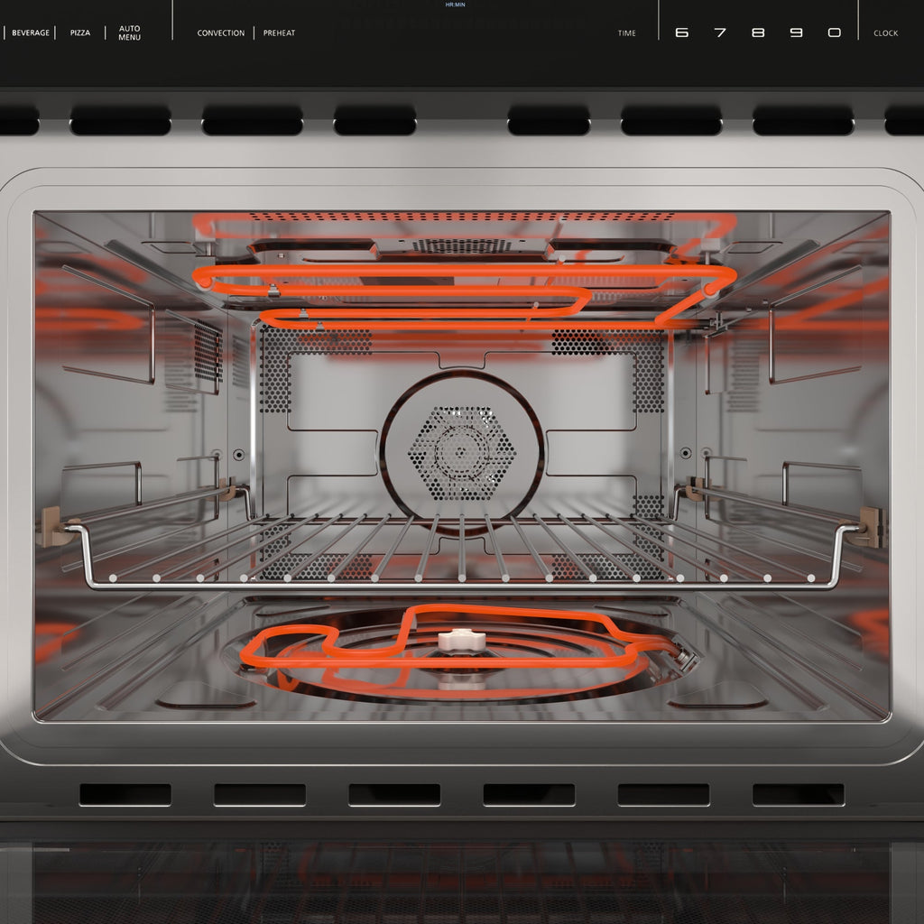 KoolMore Reserve 24 in. Built-In Microwave Convection Oven with Air Fry, 3-in-1 Combo, Sensor Cook, Soft-Close Door, 1.6 cu. ft. in Stainless Steel