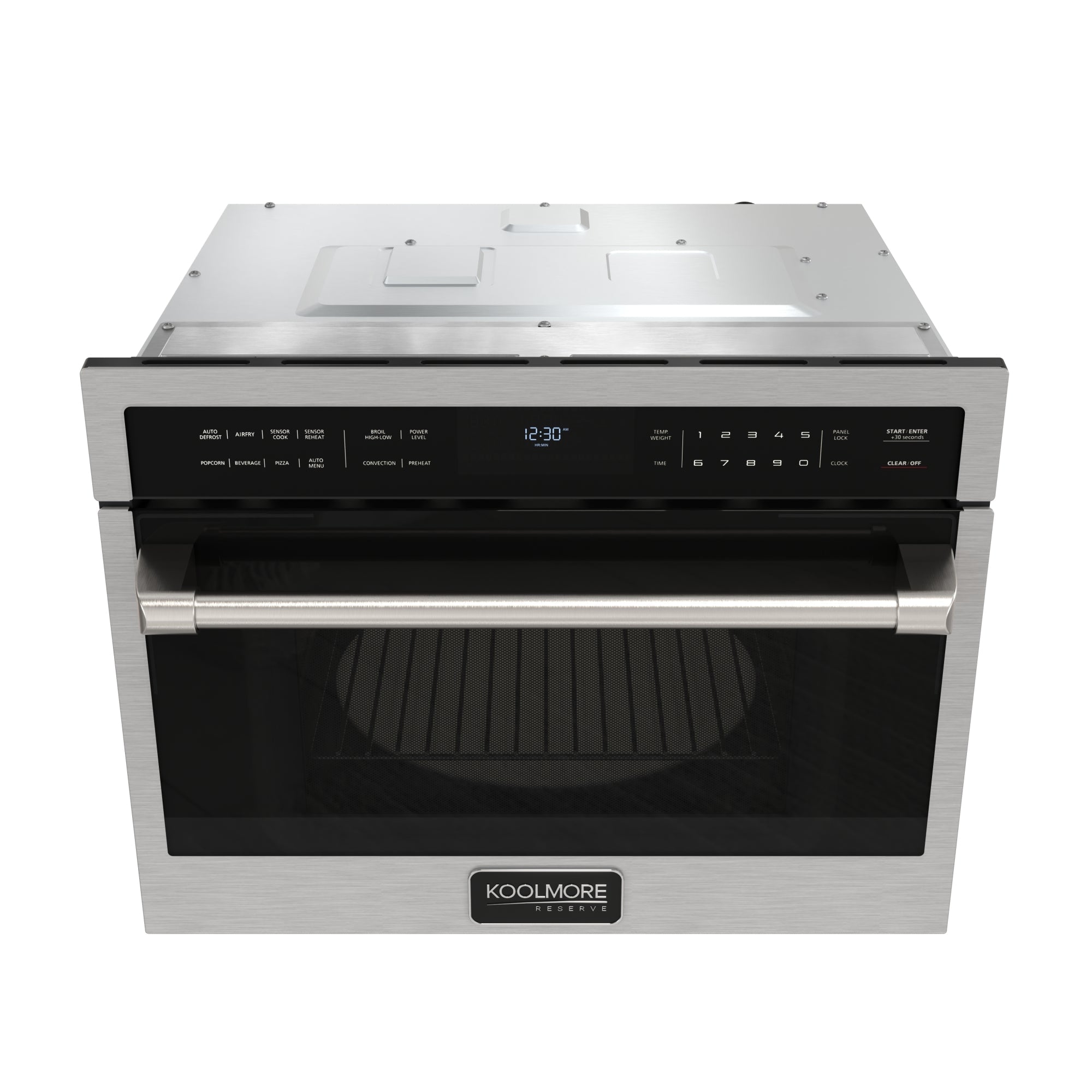 KoolMore Reserve 24 in. Built-In Microwave Convection Oven with Air Fry, 3-in-1 Combo, Sensor Cook, Soft-Close Door, 1.6 cu. ft. in Stainless Steel