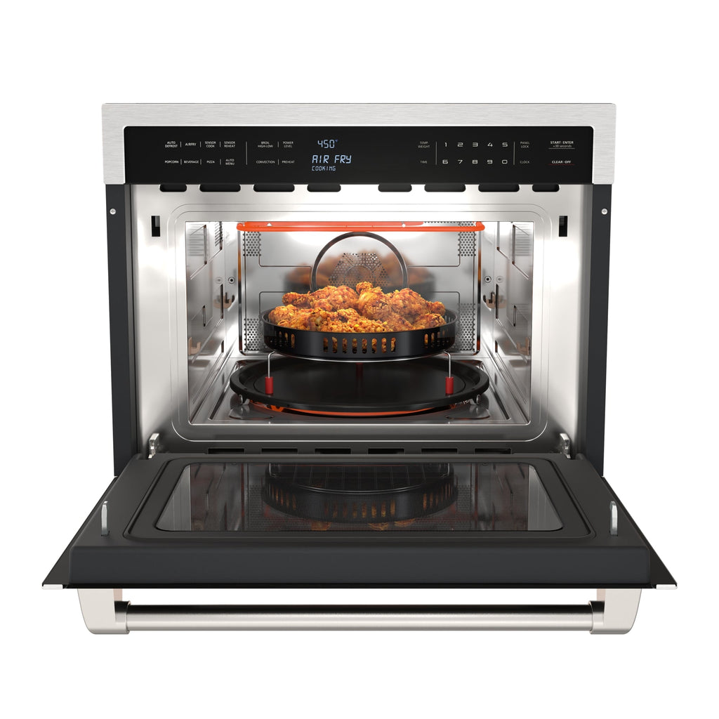 KoolMore Reserve 24 in. Built-In Microwave Convection Oven with Air Fry, 3-in-1 Combo, Sensor Cook, Soft-Close Door, 1.6 cu. ft. in Stainless Steel