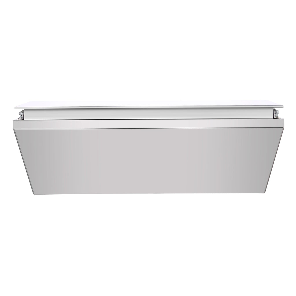 31 in. Countertop Ice Cream Display case with 4 Pans and Glass Sneeze Guard in Stainless-Steel