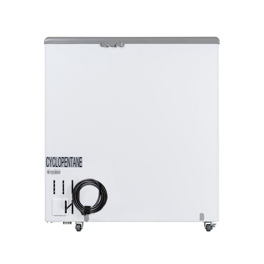30 in. Commercial Flat Top Ice Cream Display Freezer, 7 Cu. Ft. in White