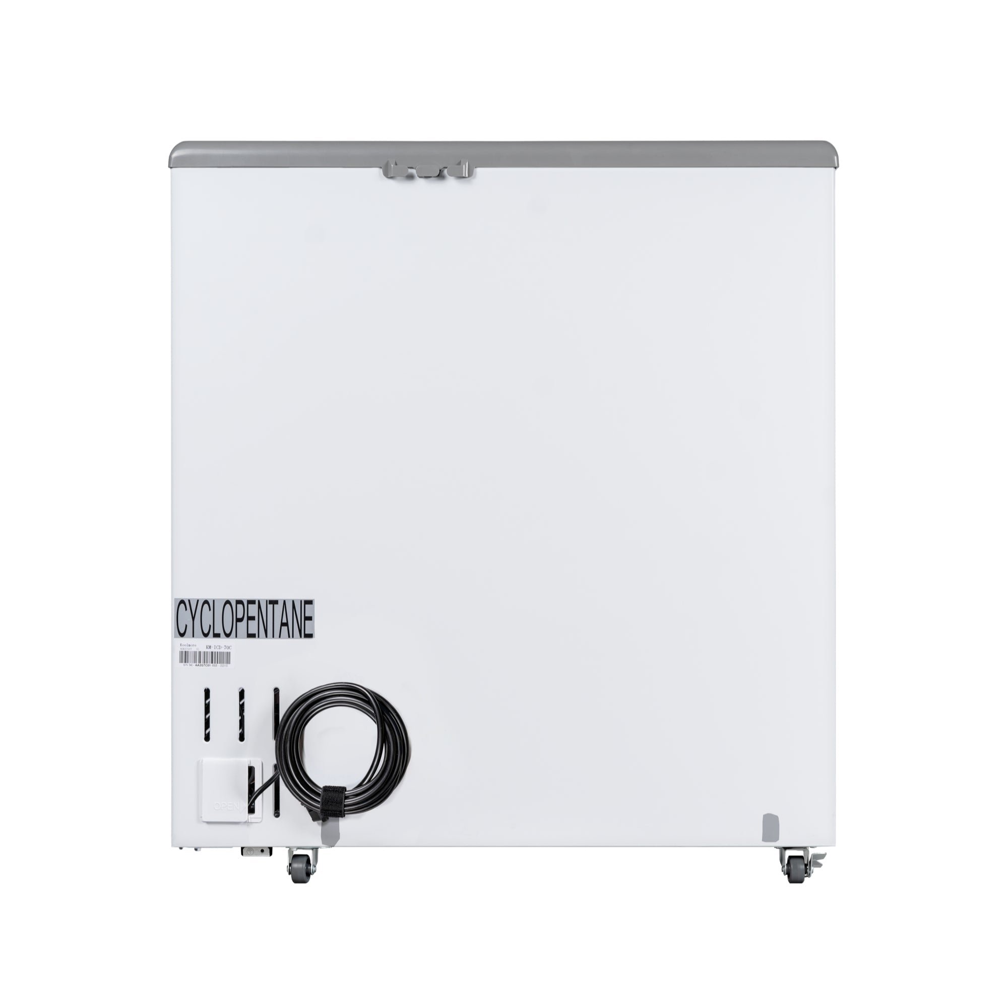30 in. Commercial Flat Top Ice Cream Display Freezer, 7 Cu. Ft. in White
