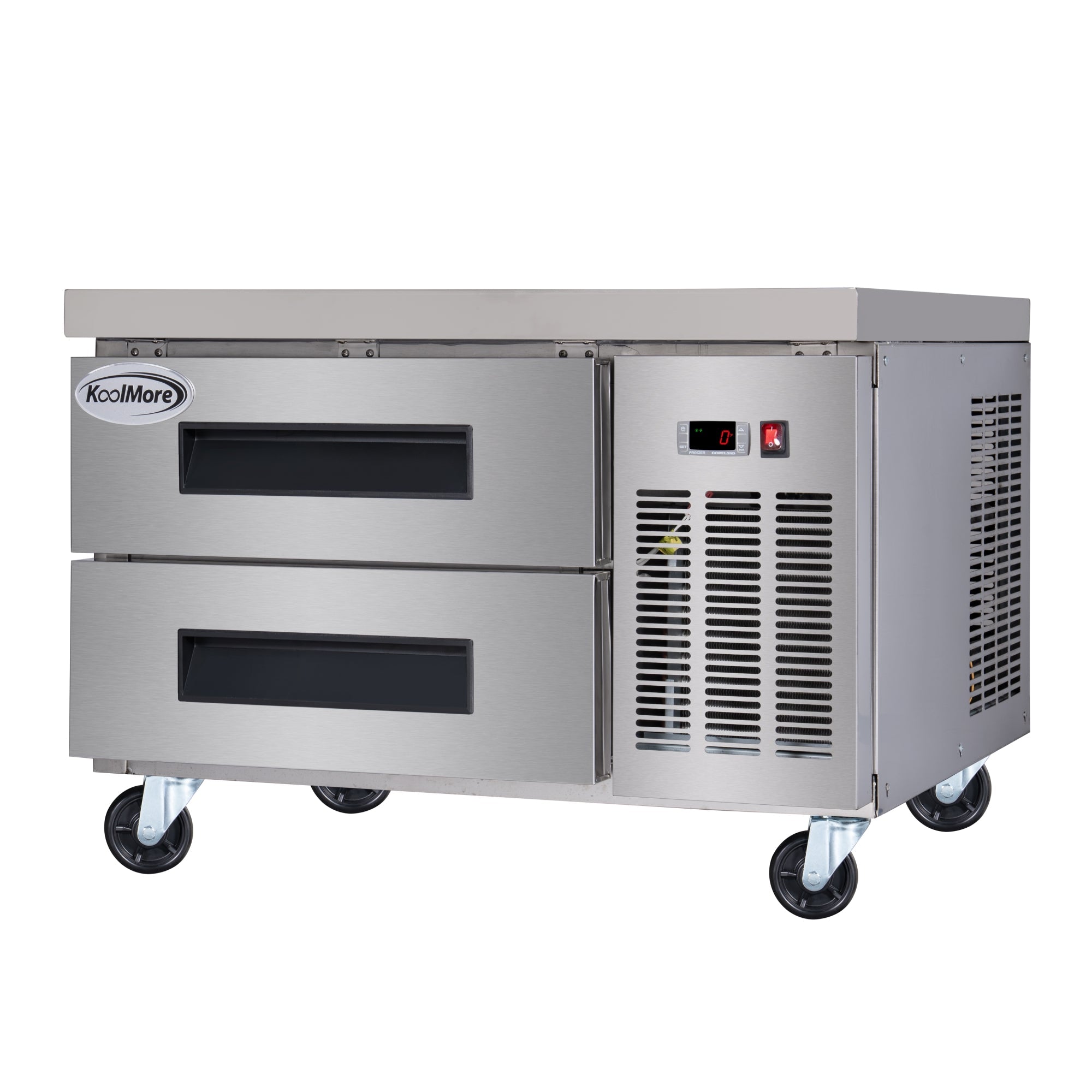 36 in. 2-Drawer Commercial Chef Base Freezer in Stainless-Steel
