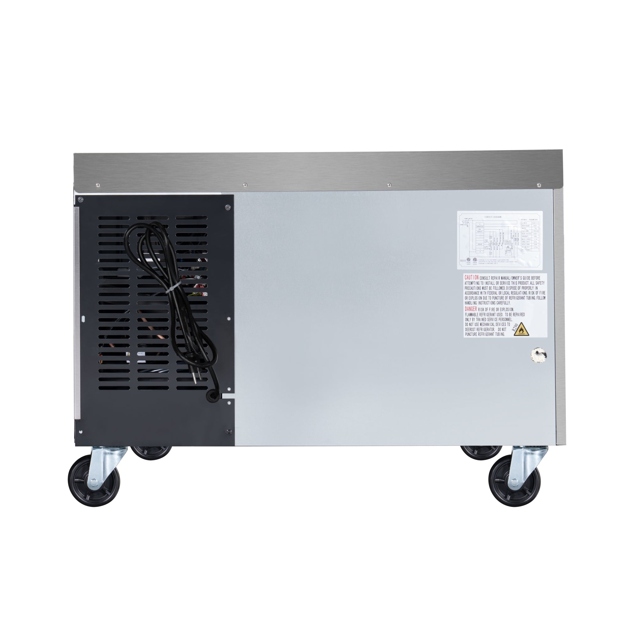 36 in. 2-Drawer Commercial Chef Base Freezer in Stainless-Steel