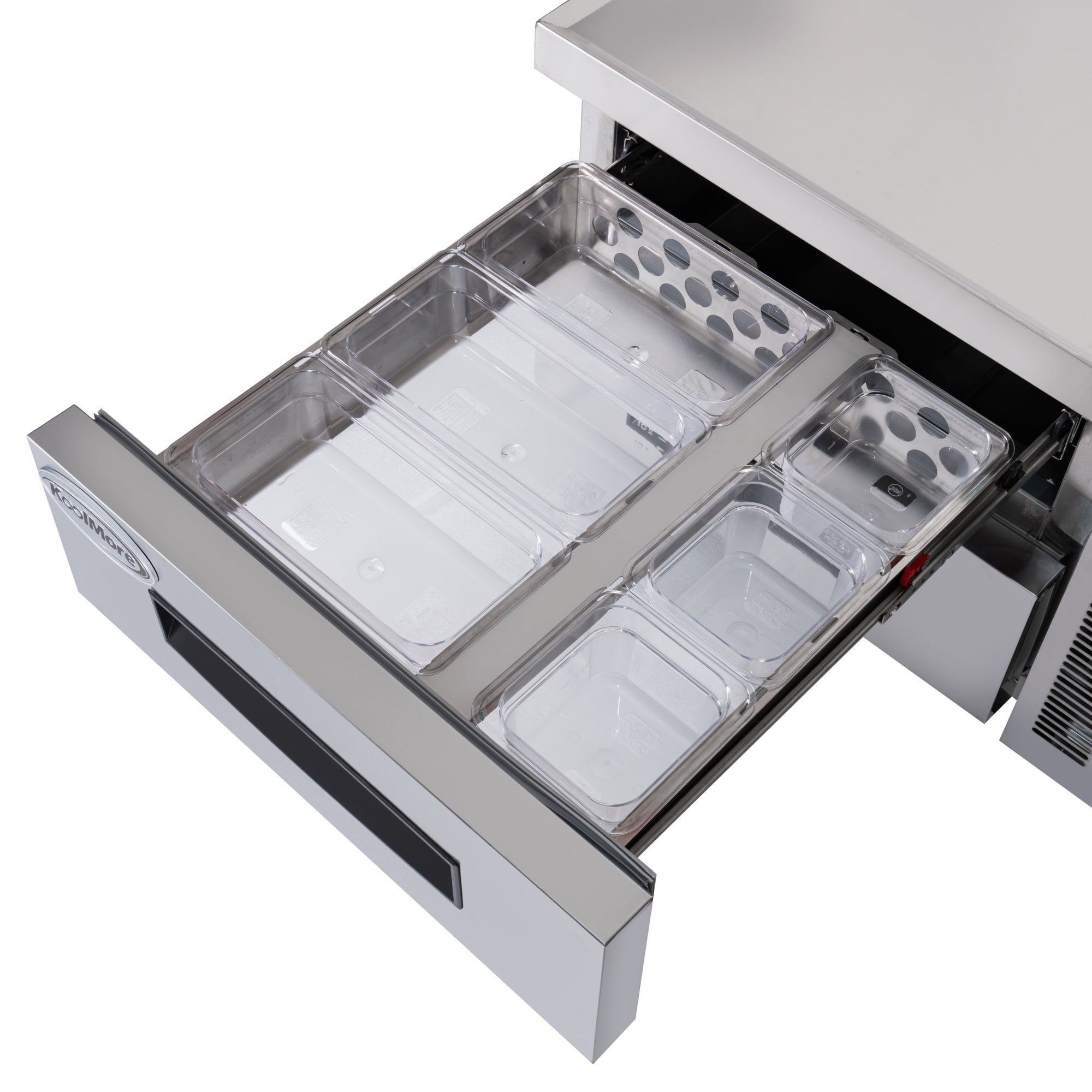 36 in. 2-Drawer Commercial Chef Base Freezer in Stainless-Steel