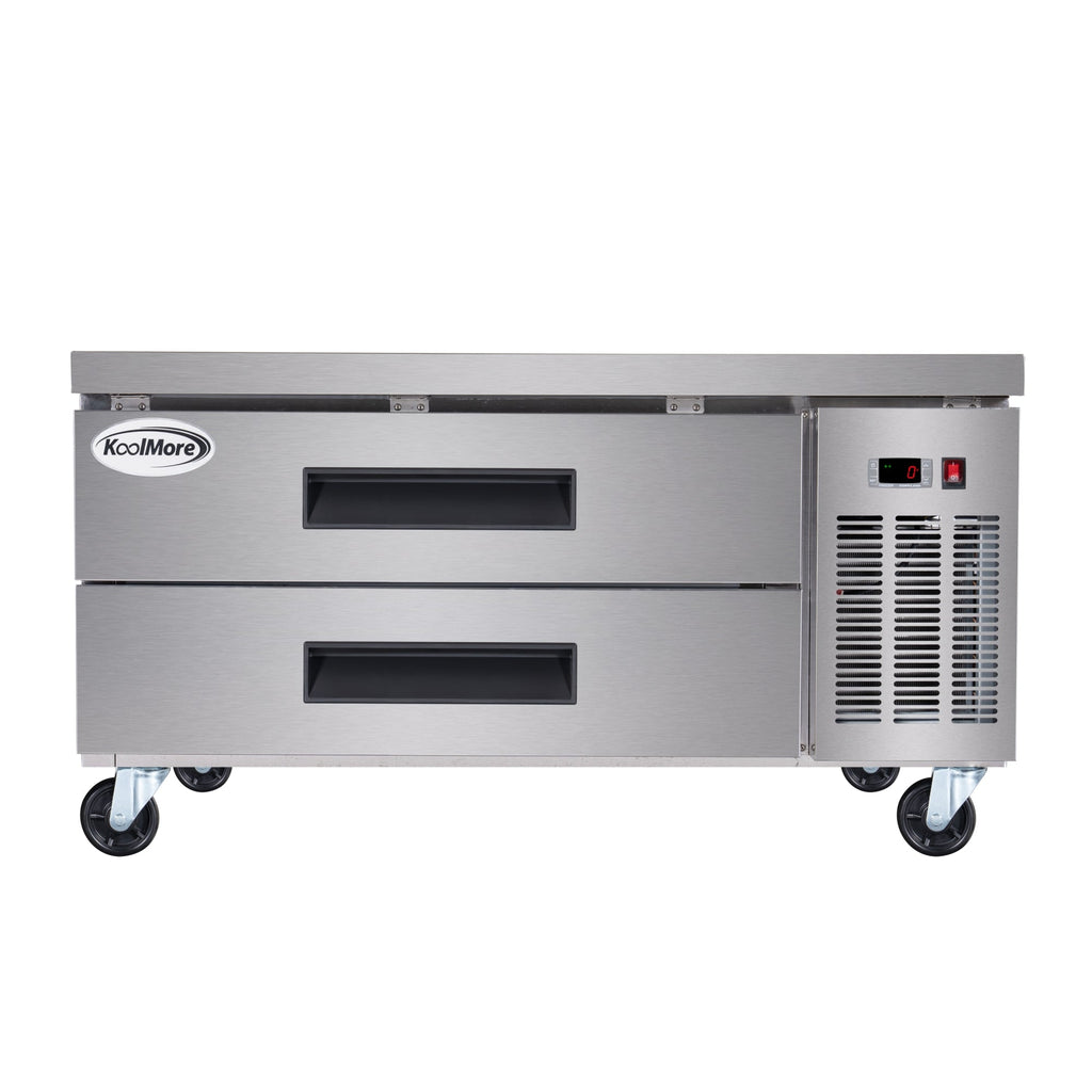 48 in. 2-Drawer Commercial Chef Base Freezer in Stainless-Steel