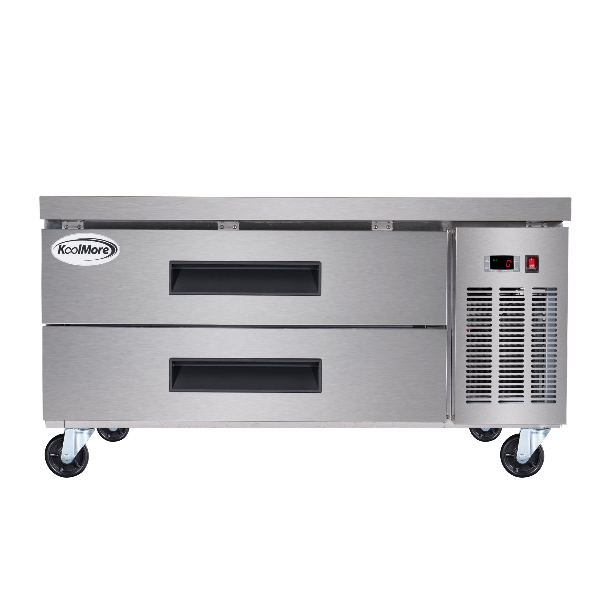48 in. 2-Drawer Commercial Chef Base Freezer in Stainless-Steel