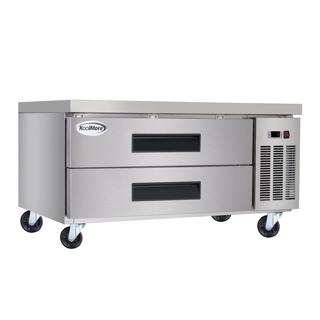 48 in. 2-Drawer Commercial Chef Base Freezer in Stainless-Steel