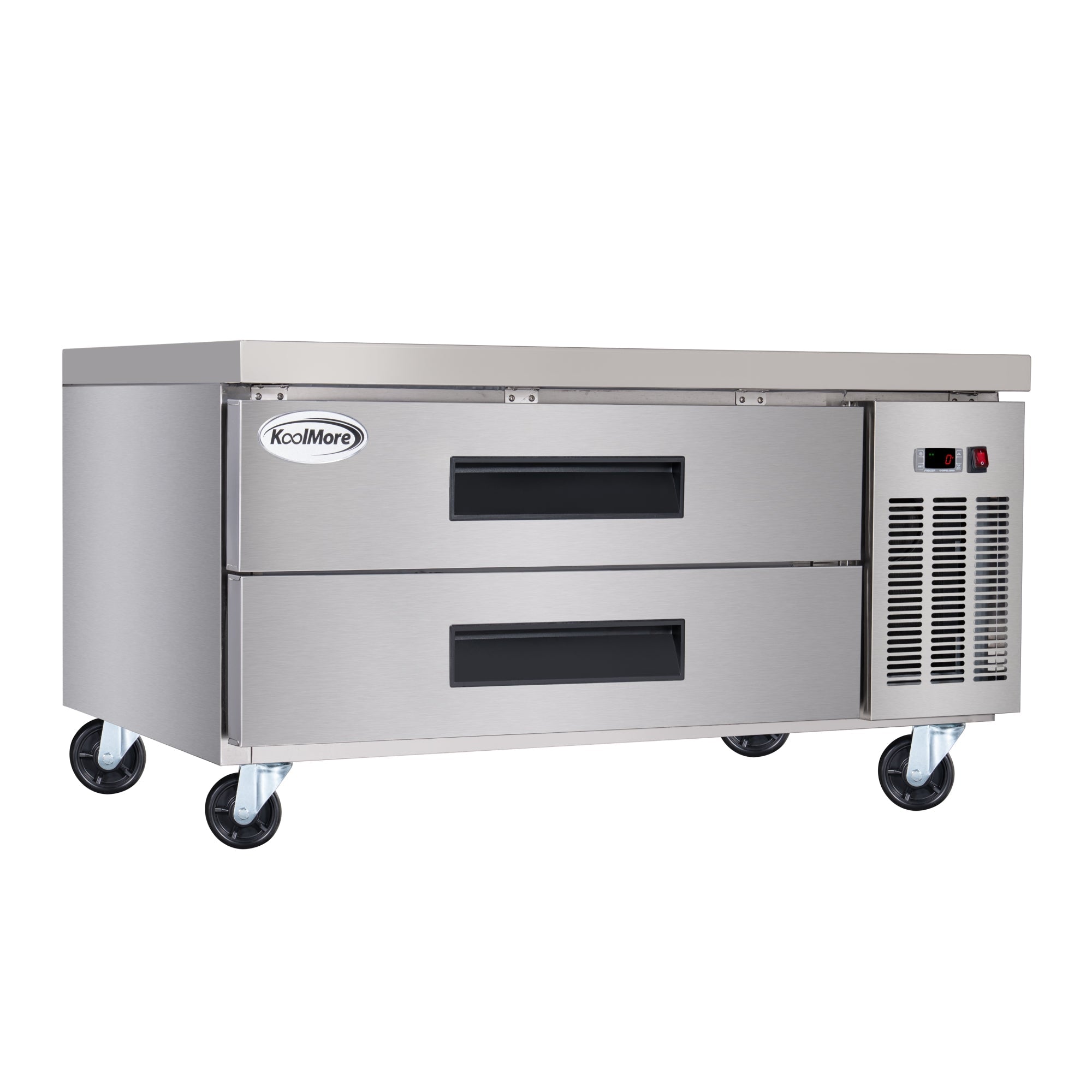 48 in. 2-Drawer Commercial Chef Base Freezer in Stainless-Steel