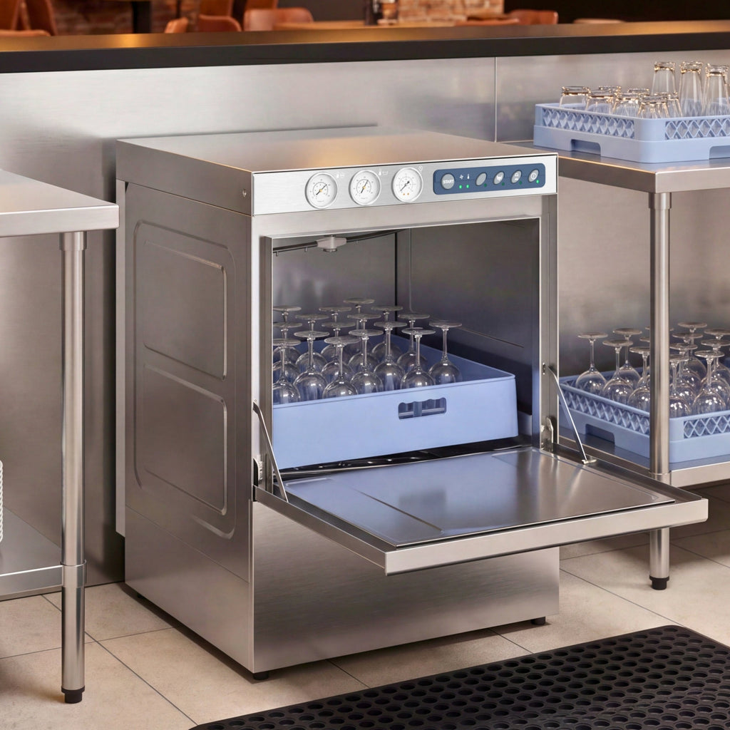 24 in. Commercial High-Performance Undercounter Dishwasher, 240V in Stainless-Steel