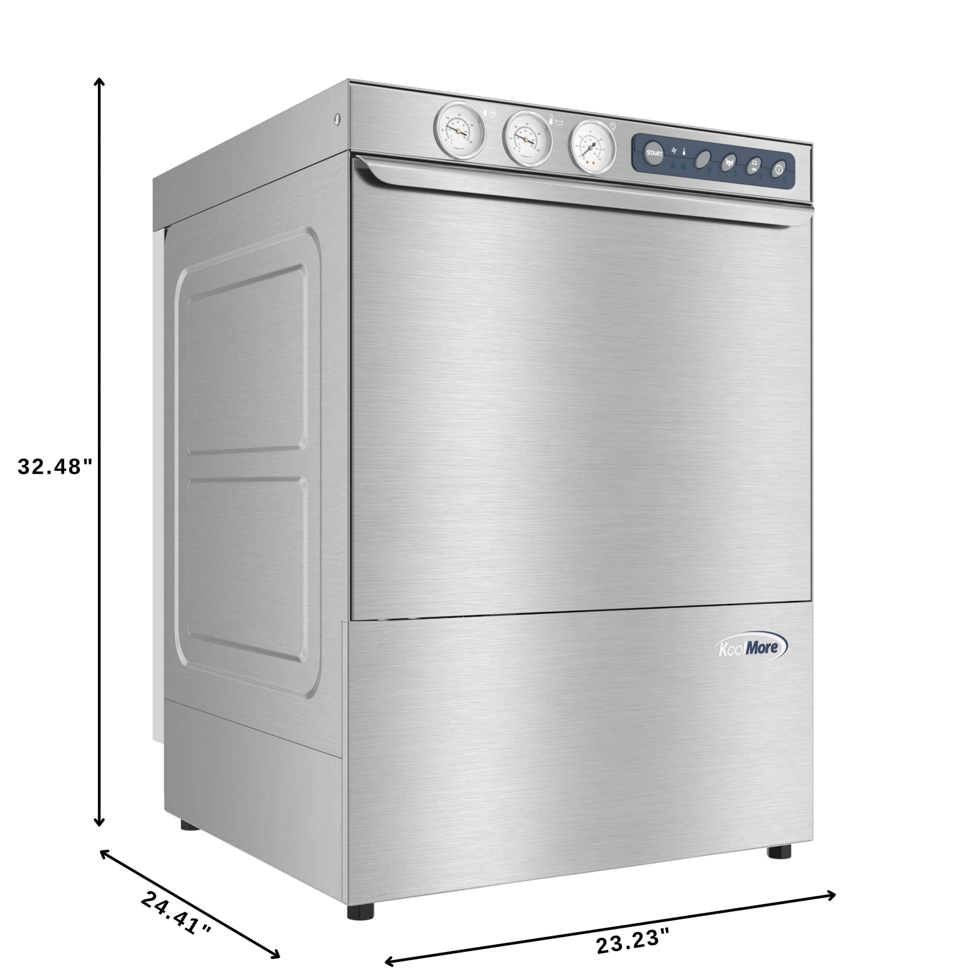 24 in. Commercial High-Performance Undercounter Dishwasher, 240V in Stainless-Steel