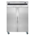 54 in. Two-Door Commercial Reach-In Freezer with Top-Mounted Compressor, 49 cu. ft. in Stainless-Steel