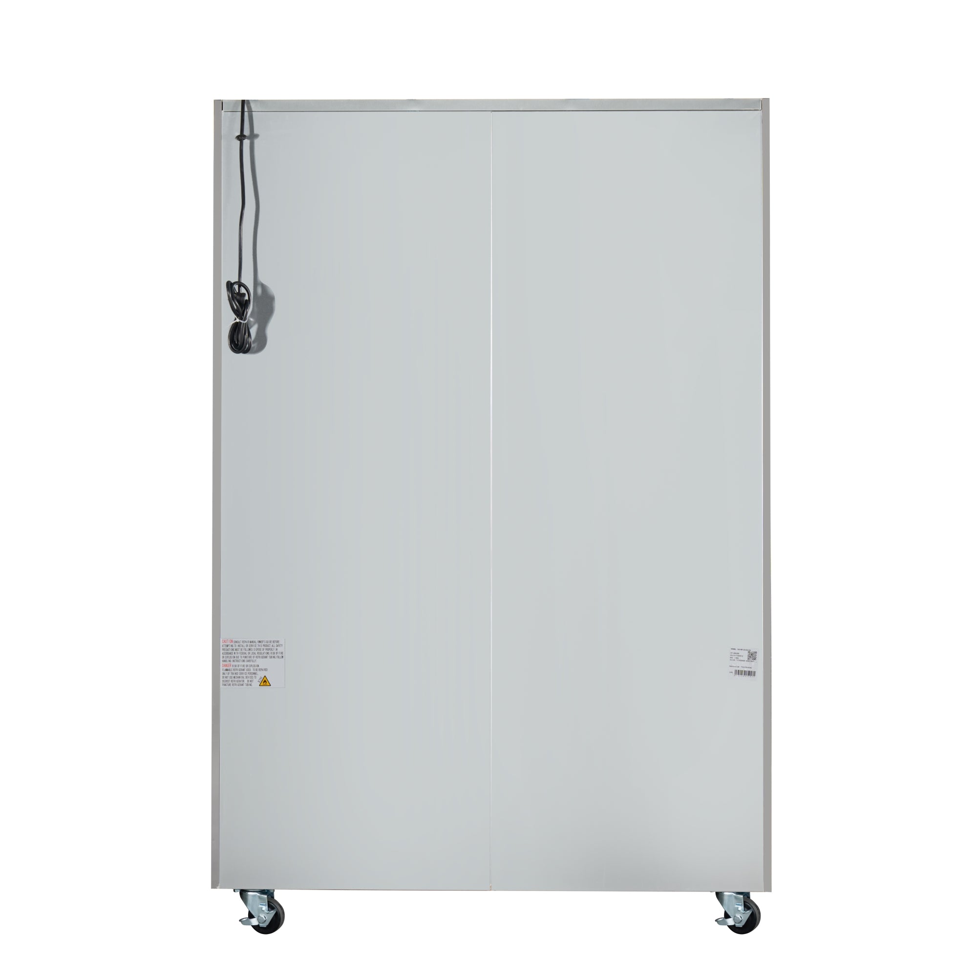54 in. Two-Door Commercial Reach-In Freezer with Top-Mounted Compressor, 49 cu. ft. in Stainless-Steel