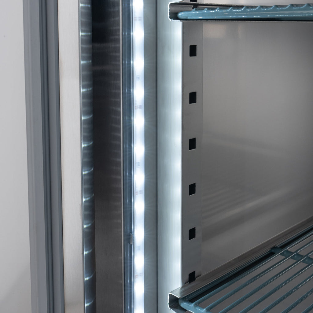 54 in. Two-Door Commercial Reach-In Freezer with Top-Mounted Compressor, 49 cu. ft. in Stainless-Steel