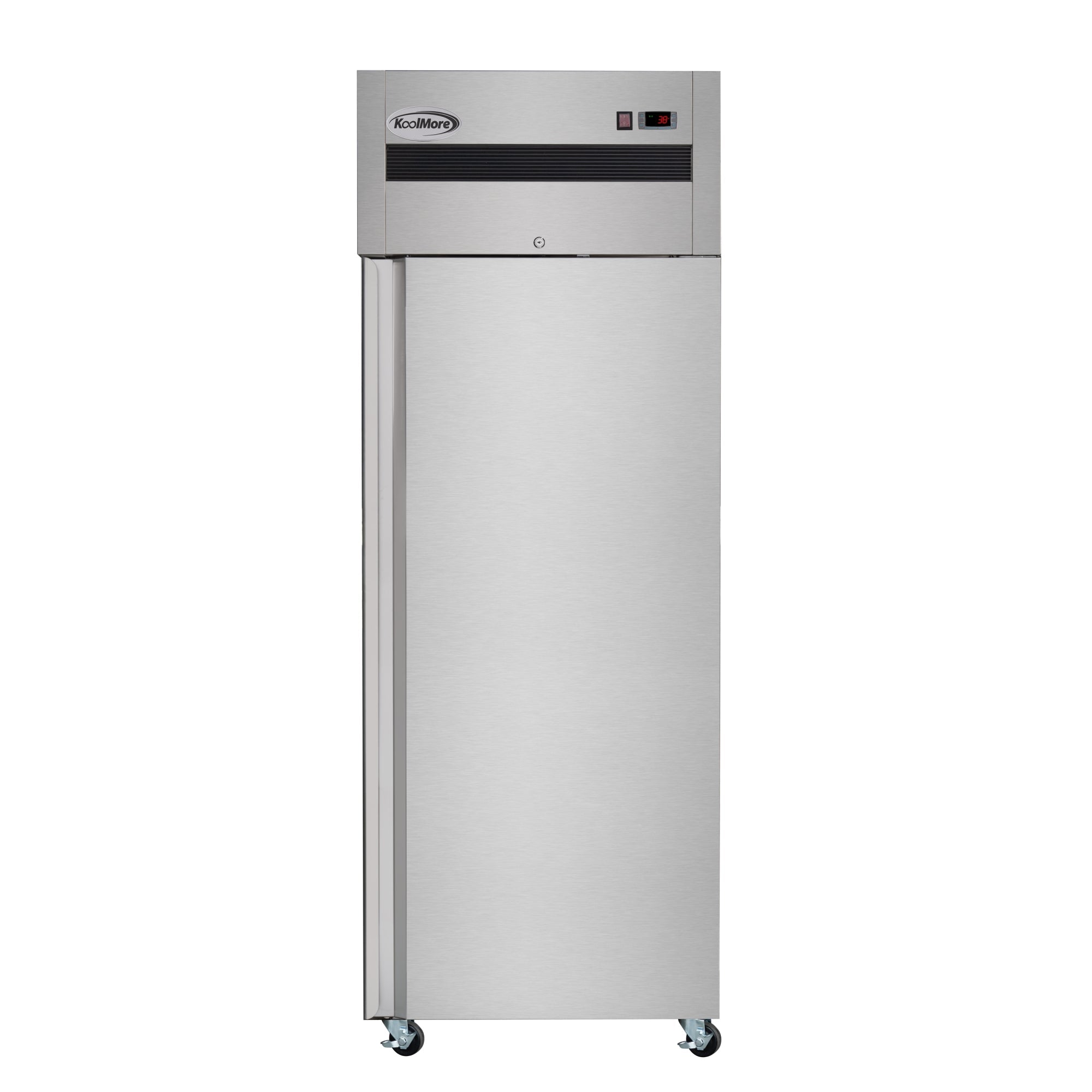 30 in. Solid Door Commercial Reach-In Refrigerator with Top-Mounted Compressor, 25 cu. ft. in Stainless-Steel