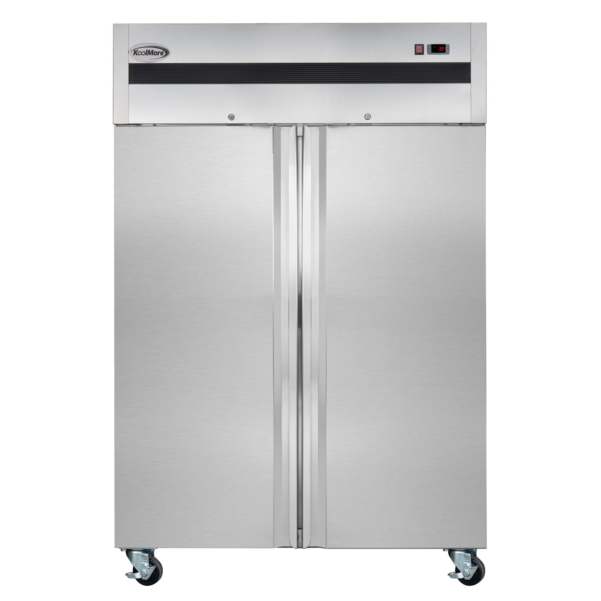 54 in. Two-Door Commercial Reach-In Refrigerator with Top-Mounted Compressor, 49 cu. ft. in Stainless-Steel