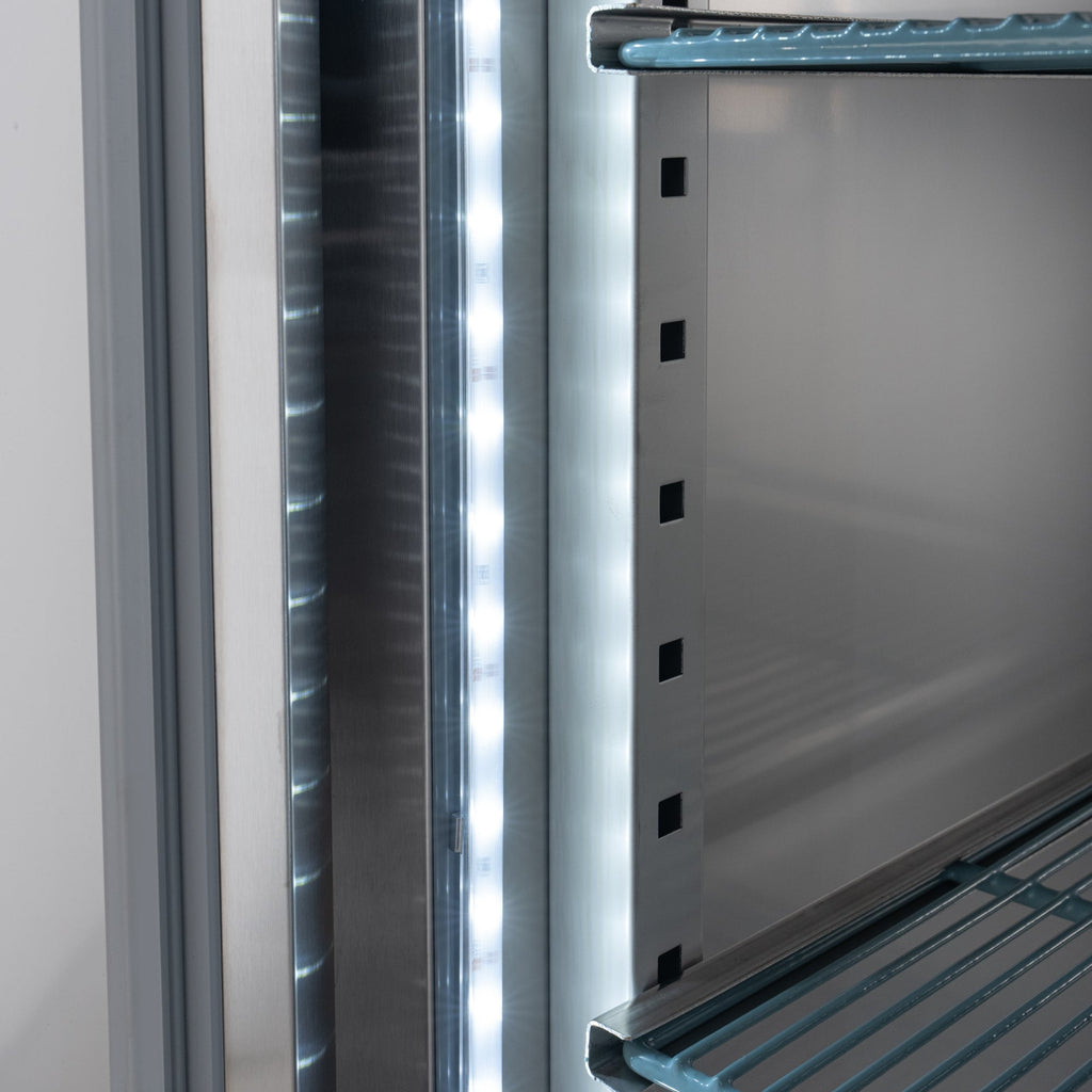 54 in. Two-Door Commercial Reach-In Refrigerator with Top-Mounted Compressor, 49 cu. ft. in Stainless-Steel