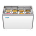 50 in. 8 Tub Ice Cream Dipping Cabinet Display Freezer with Sliding Glass Door, 13 cu. ft.