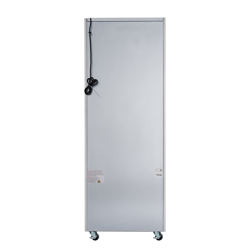 30 in. Glass-Door Commercial Reach-In Refrigerator with Top-Mounted Compressor, 25 cu. ft. in Stainless-Steel