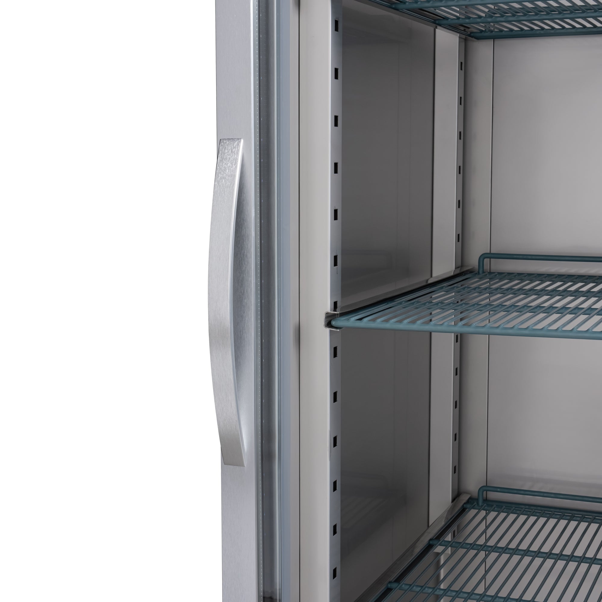 30 in. Glass-Door Commercial Reach-In Refrigerator with Top-Mounted Compressor, 25 cu. ft. in Stainless-Steel