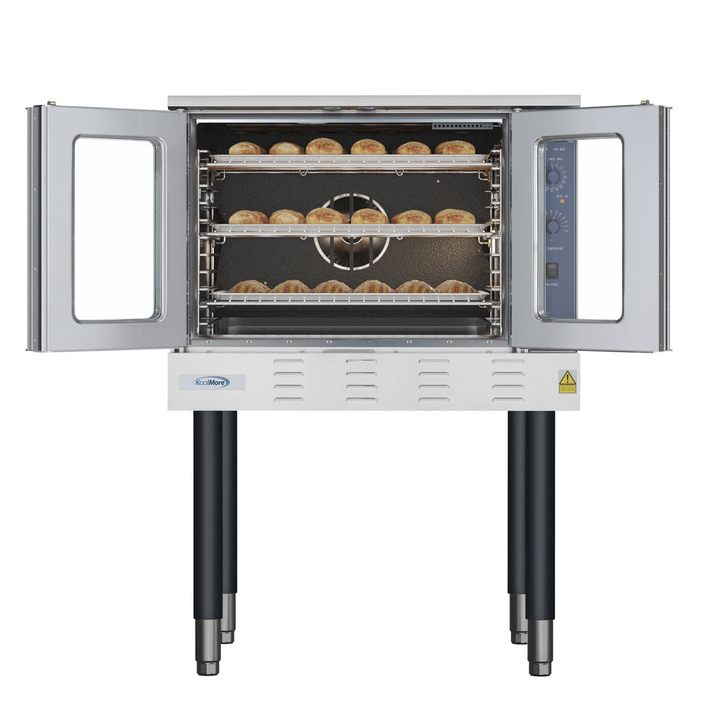 38 in. Full Size Single Deck Commercial Natural Gas Convection Oven 54,000 BTU