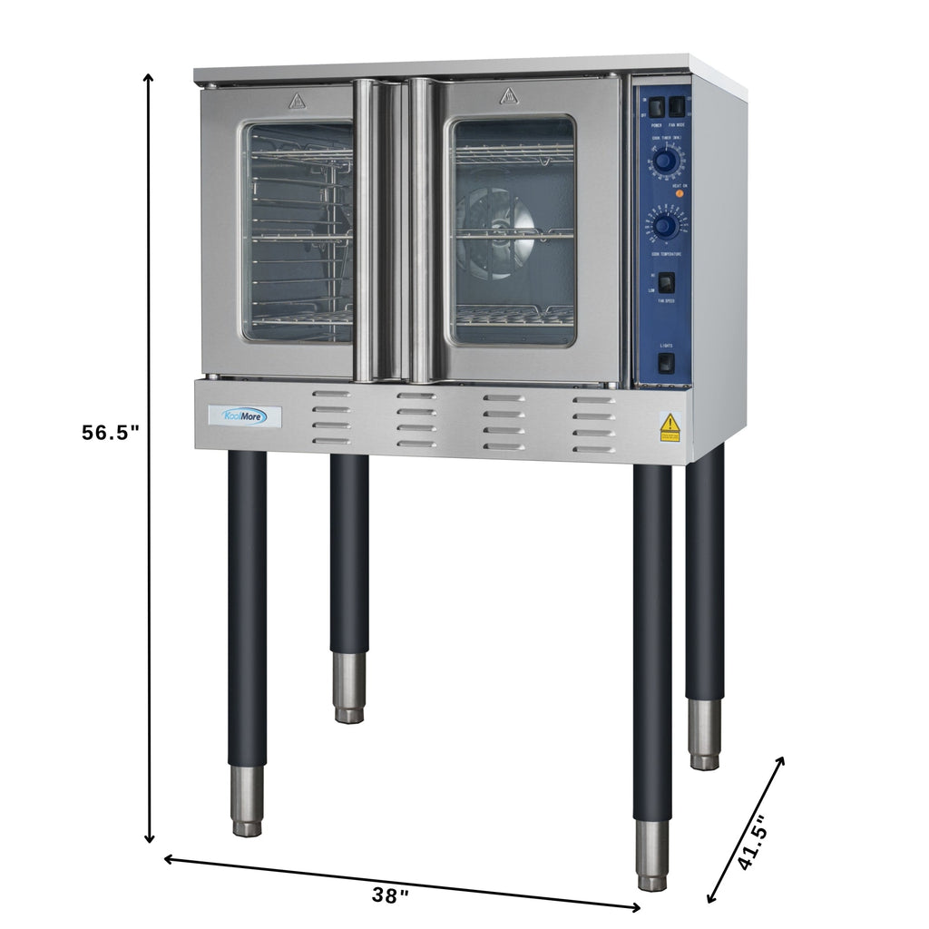 38 in. Full Size Single Deck Commercial LP Convection Oven 54,000 BTU