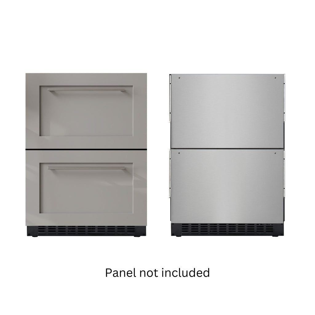 23 in. Panel Ready Two-Drawer Refrigerator and Freezer