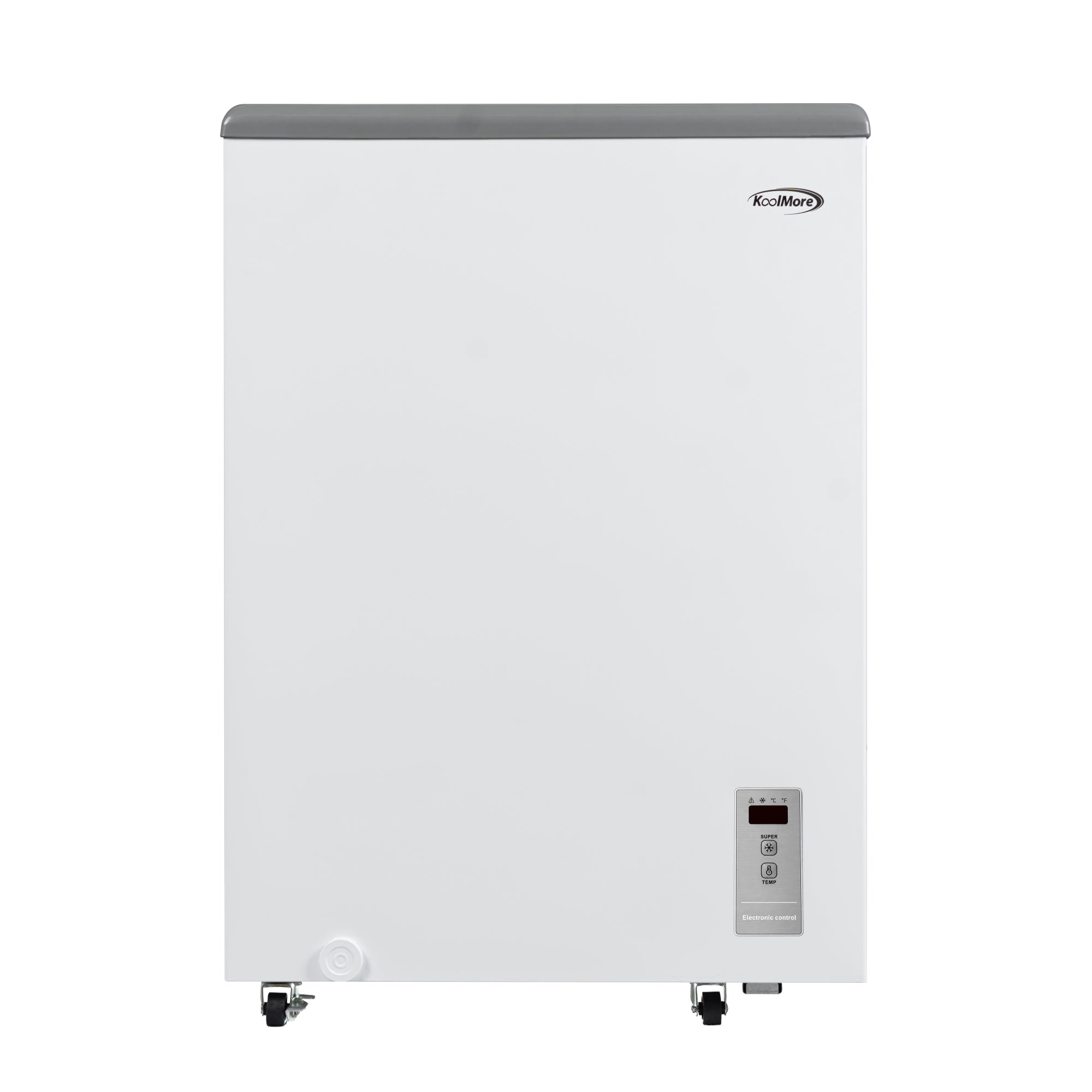 24 in. Commercial Flat Top Ice Cream Display Freezer, 5 Cu. Ft. in White